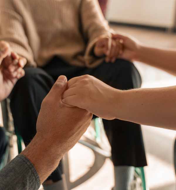 Trauma release healing session with emotional support