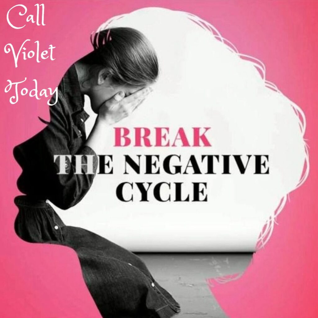 Woman receiving spiritual cleansing with sage smudging