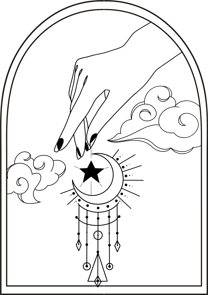 Meditation and inner peace illustration